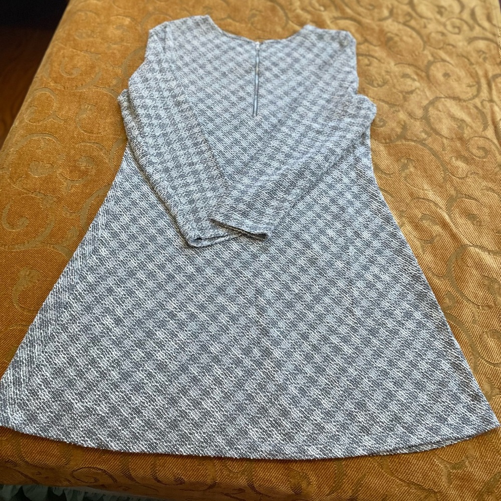 Cato Classic Black and White Houndstooth Dress